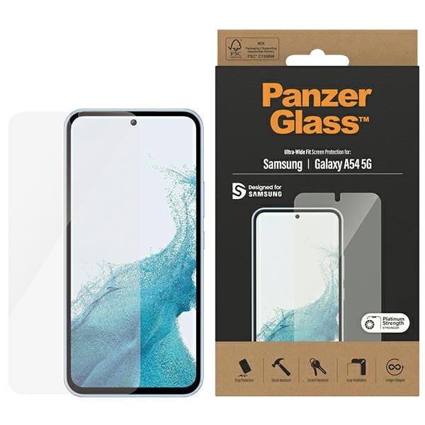 PanzerGlass Ultra-Wide Fit härdat glas för Samsung Galaxy A54 5G