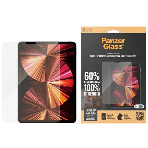 PanzerGlass Ultra-Wide Fit antibakteriellt glas för iPad Pro 11" 2018-2022 / Air 10,9" 2020-2022