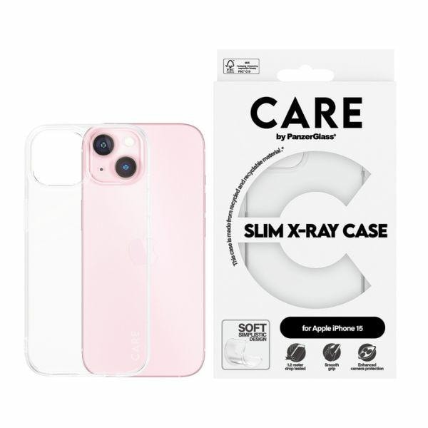 CARE by PanzerGlass Slimmat röntgenfodral för iPhone 15 - Klar