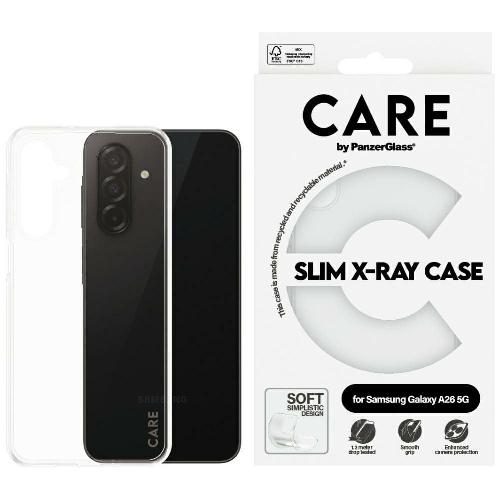 CARE by PanzerGlass Fashion röntgenfodral för Samsung Galaxy A26 5G - Transparent