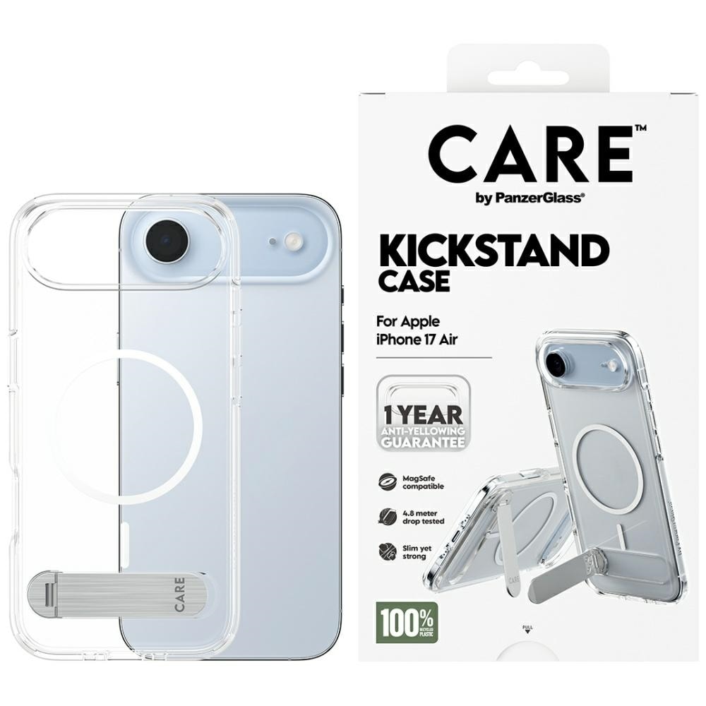 CARE by PanzerGlass Funktionsfodral med kickstand MagSafe för iPhone Air - Klar