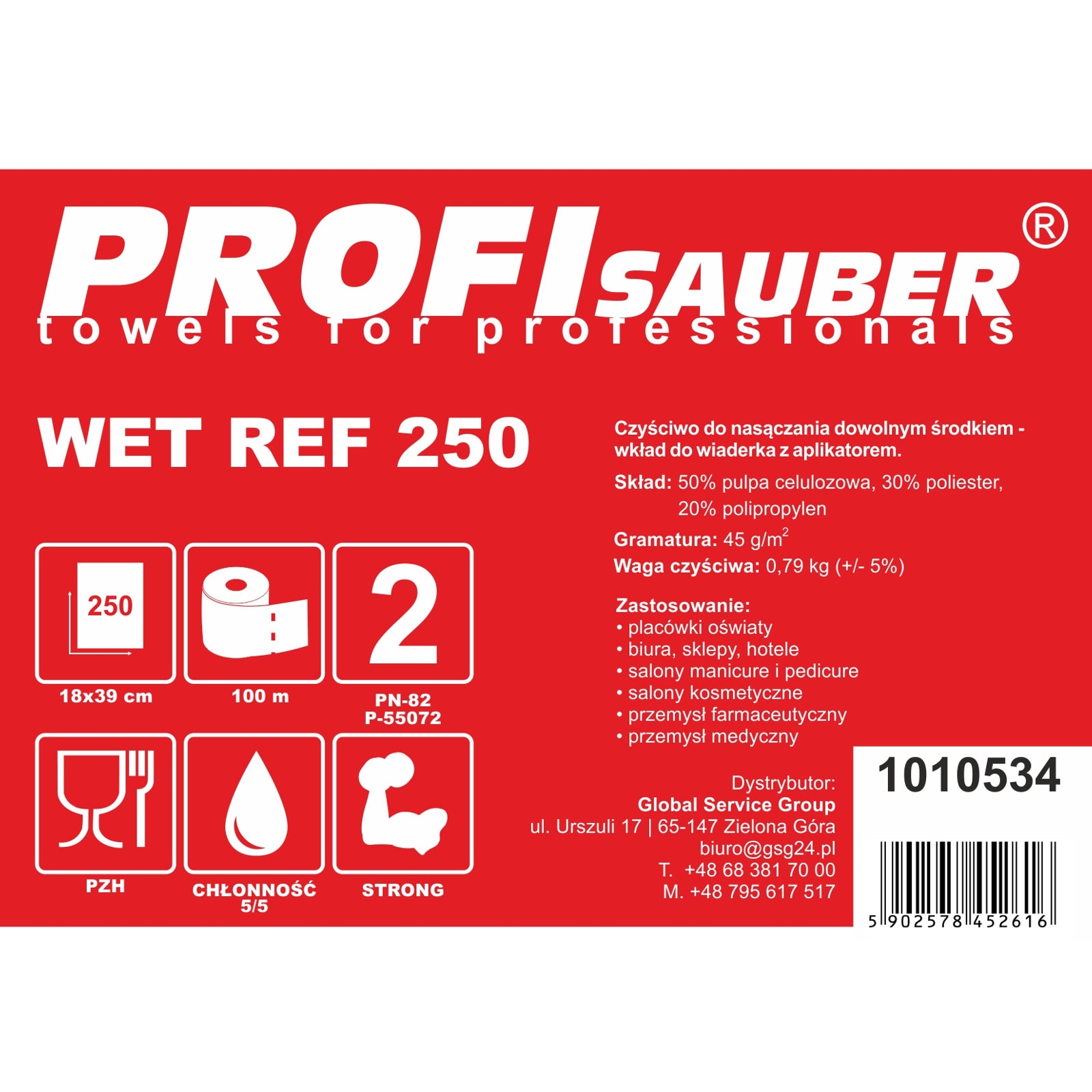 Trasor för ProfiSauber WET REF 250 blötläggningsskopa - INSERT