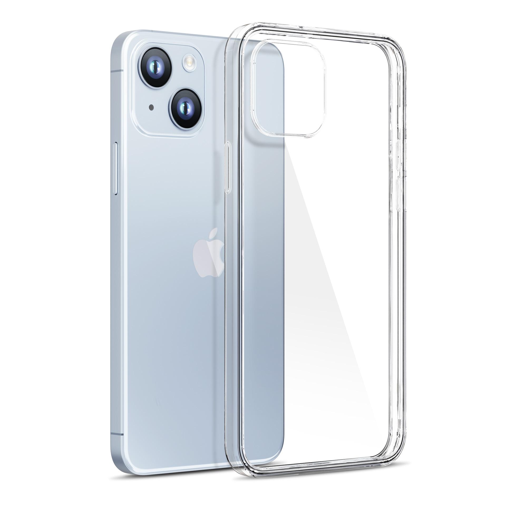 Etui til iPhone 14 silikone fra 3mk Clear Case-serien - gennemsigtig