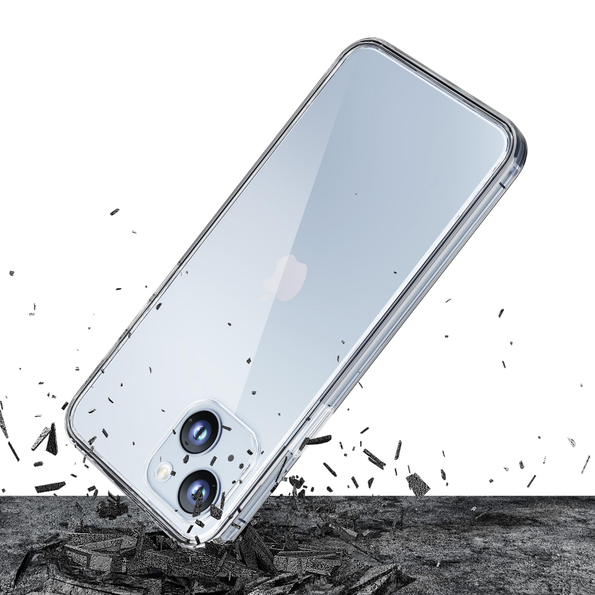 Etui til iPhone 14 silikone fra 3mk Clear Case-serien - gennemsigtig
