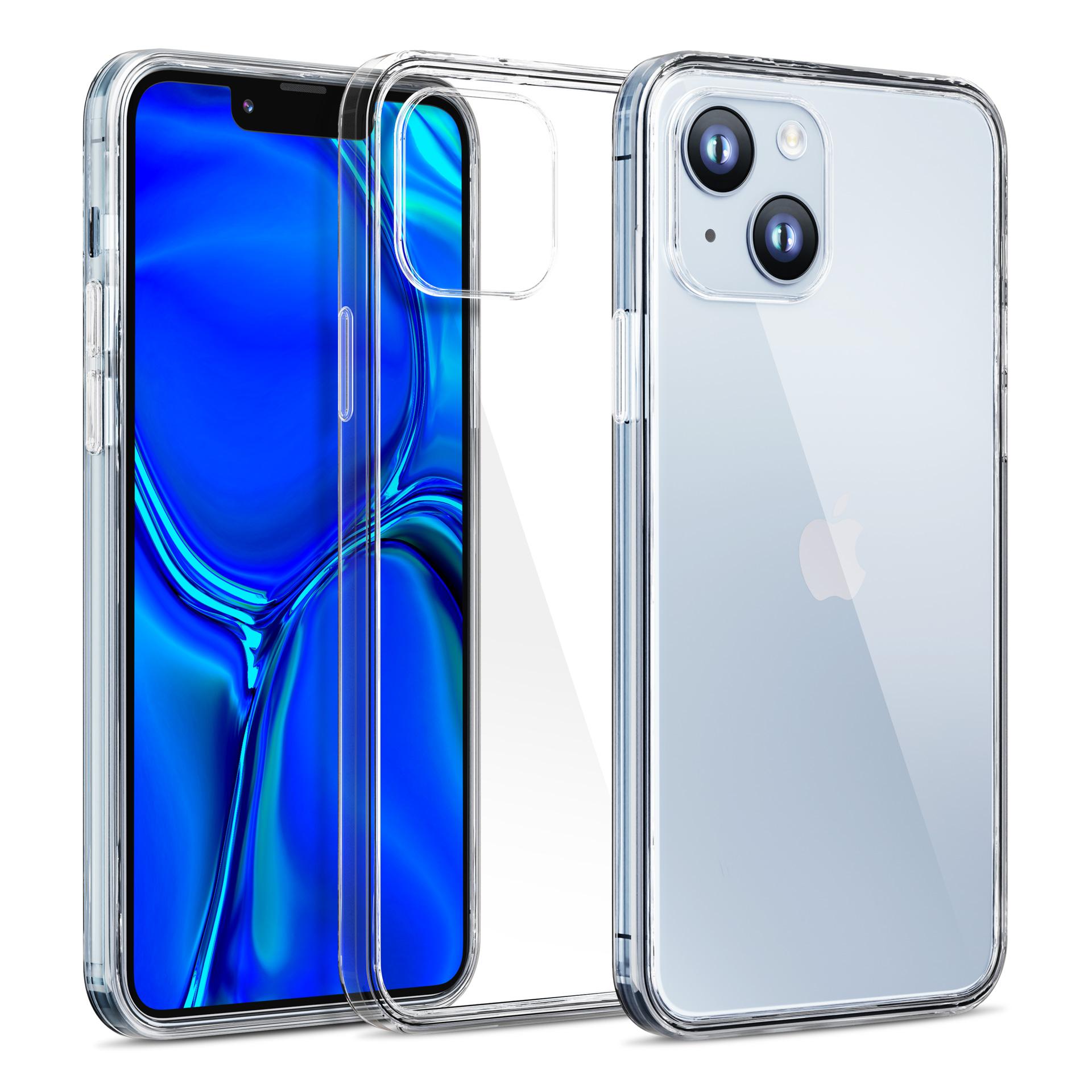 Etui til iPhone 14 silikone fra 3mk Clear Case-serien - gennemsigtig