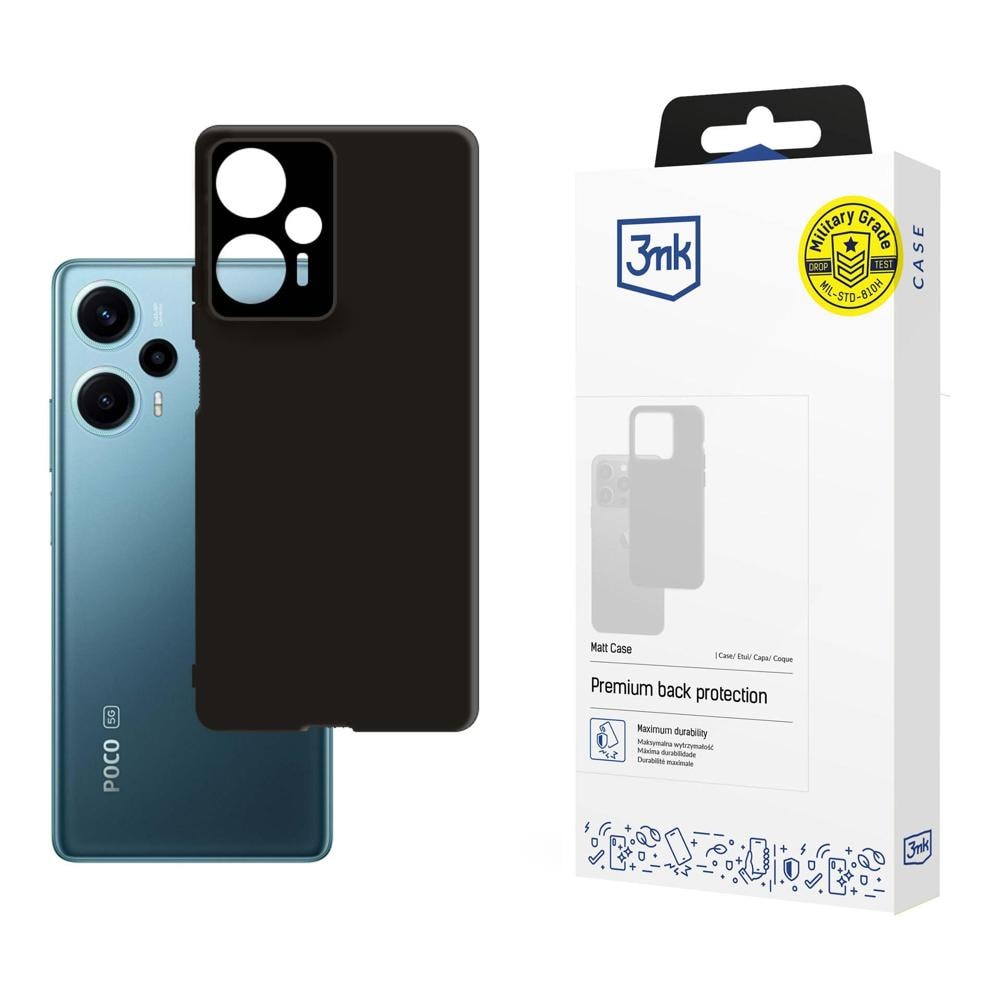 3mk Matt fodral för Poco F5 - svart