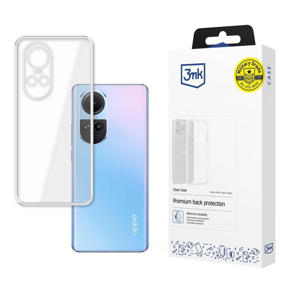 3mk Genomskinligt fodral för Oppo Reno 10 (CPH2531) / Pro - transparent
