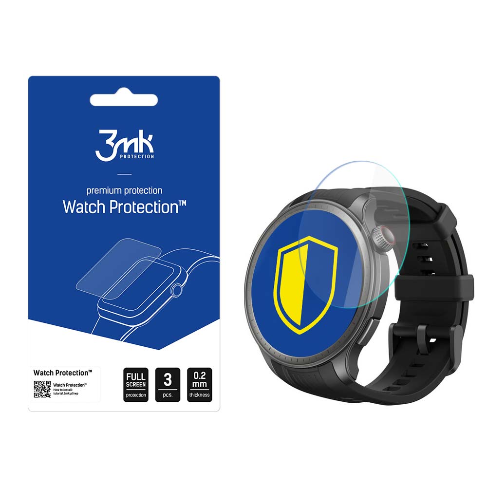 3mk Watch Protection™ hybridglas mot FlexibleGlass Lite på Amazfit Balance