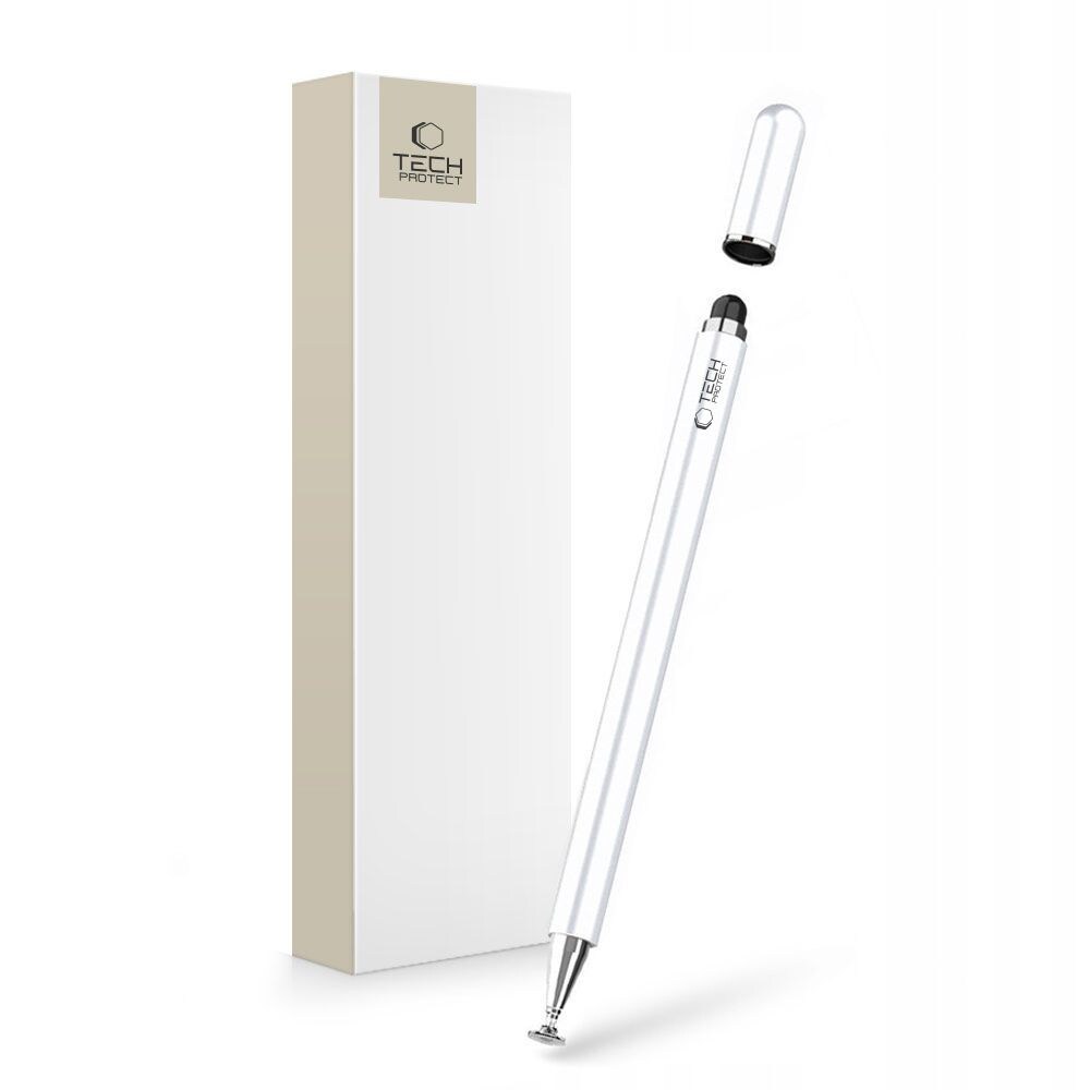 Tech-Protect Charm Stylus - Vit/Silver