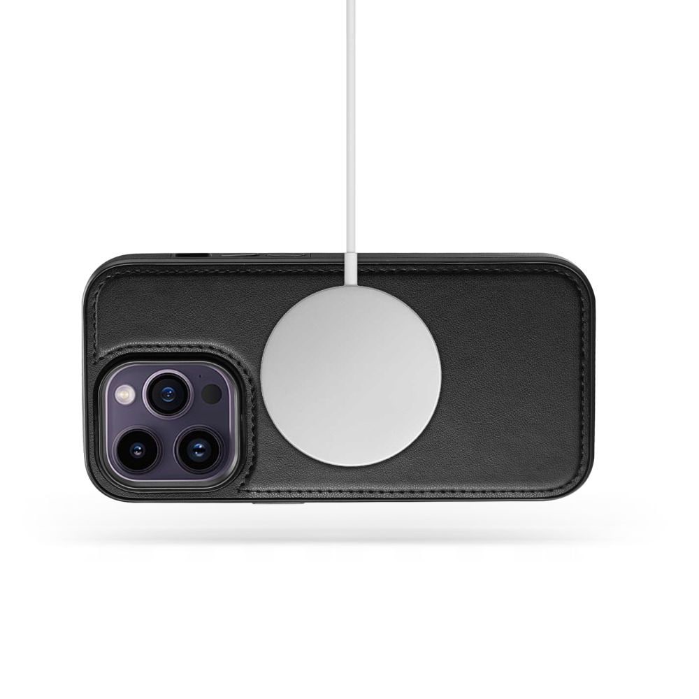 Tech-Protect Wallet MagSafe-etui til iPhone 15 - sort