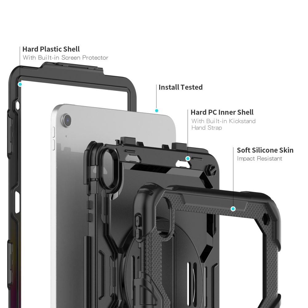 Tech-Protect Solid360-etui til iPad 10,9" 2022 - Sort