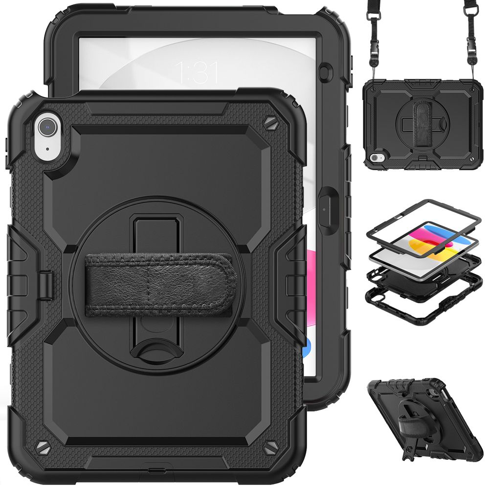Tech-Protect Solid360-etui til iPad 10,9" 2022 - Sort