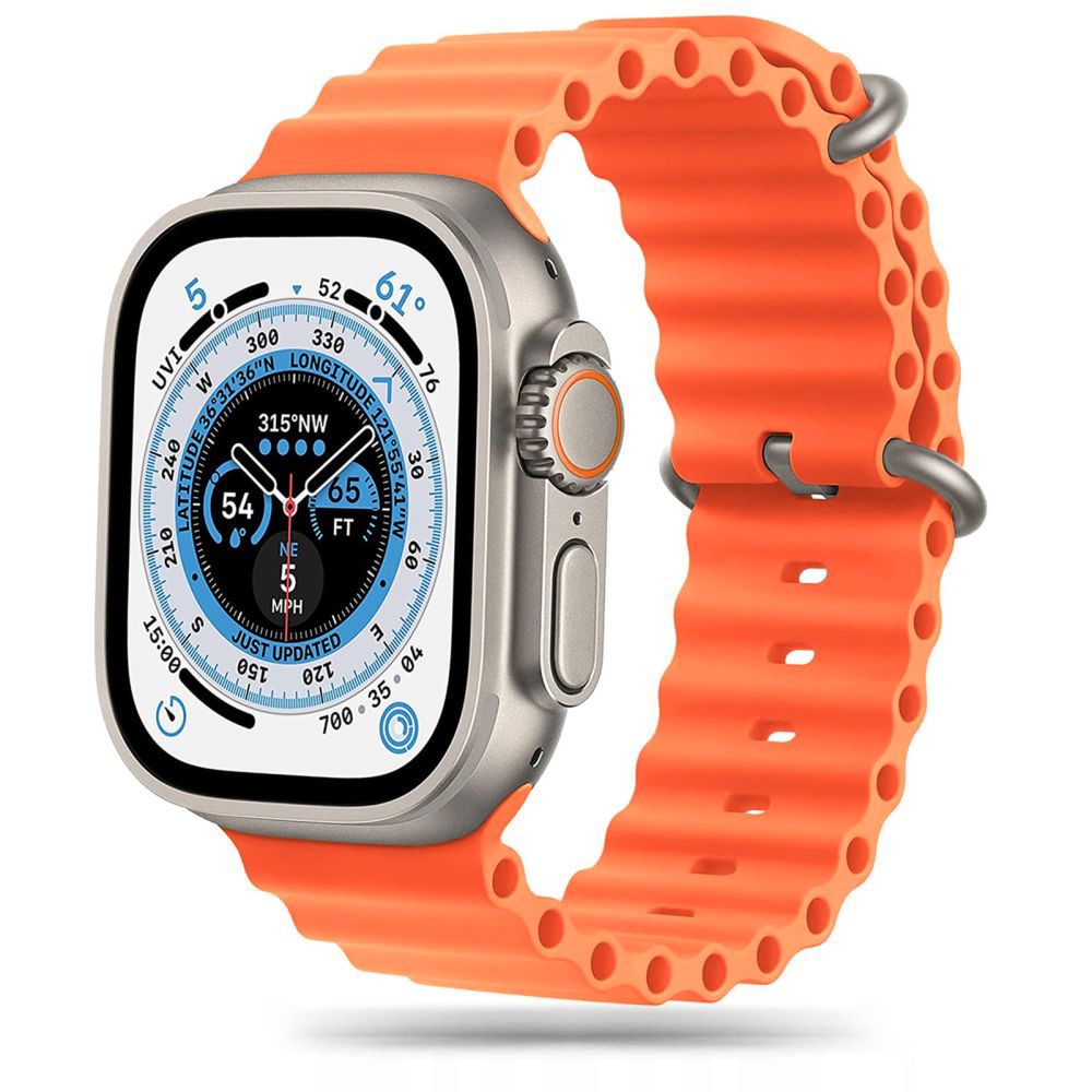 Tech-Protect IconBand Pro Armband för Apple Watch 4-9, SE, Ultra 1/2 (42/44/45/49 mm) - Orange