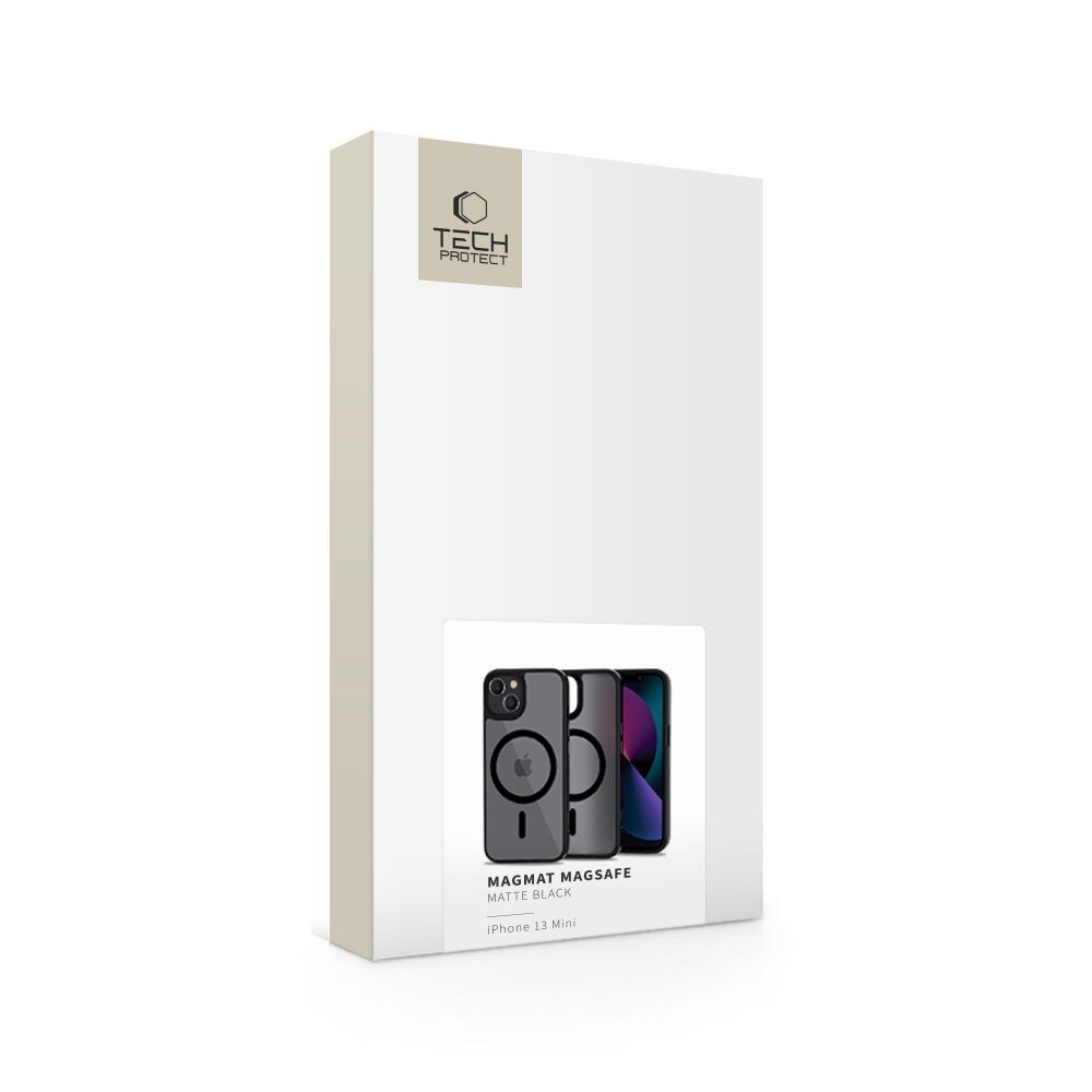 Tech-Protect MagMat MagSafe iPhone 13 mini etui - mat sort