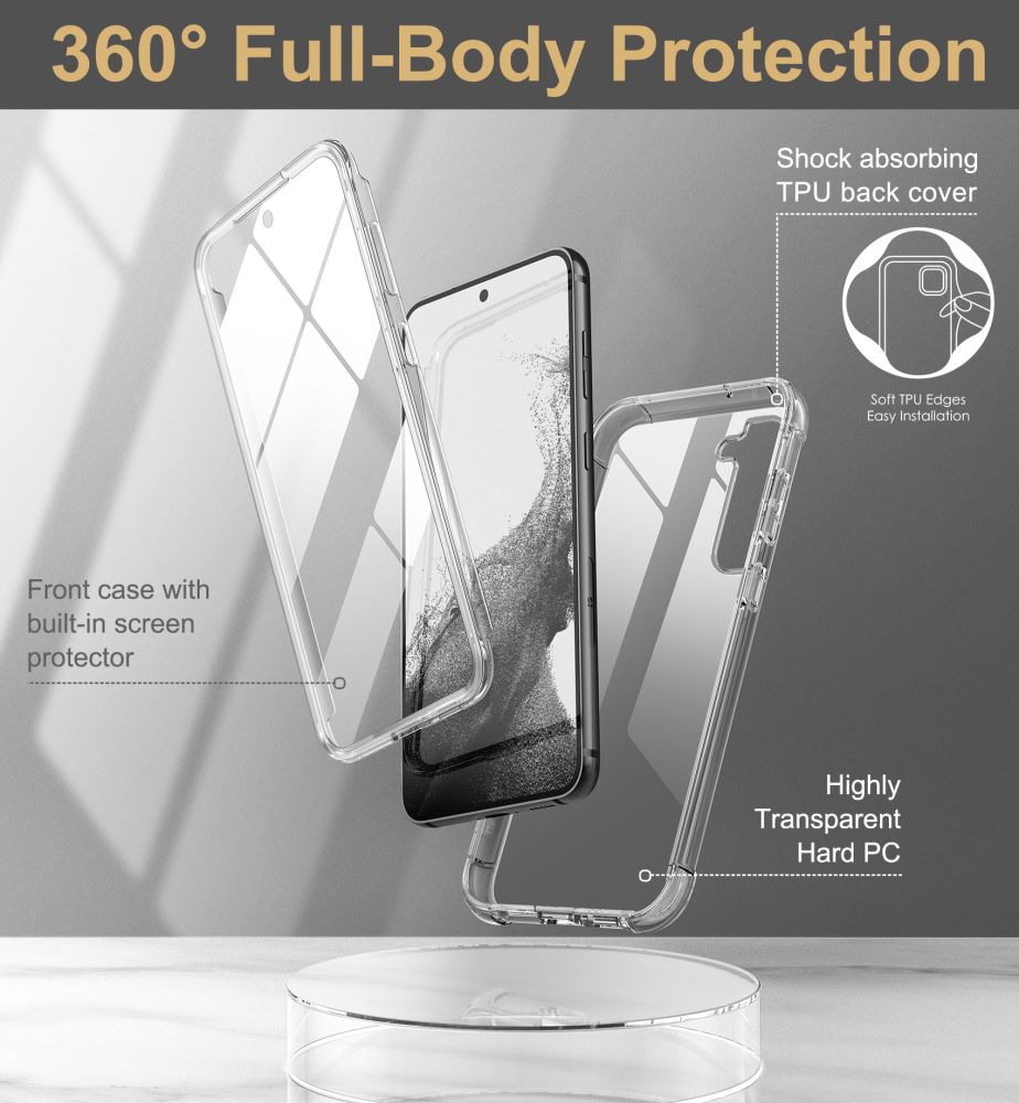 Tech-Protect Kevlar-etui til Samsung Galaxy S23+ - Transparent
