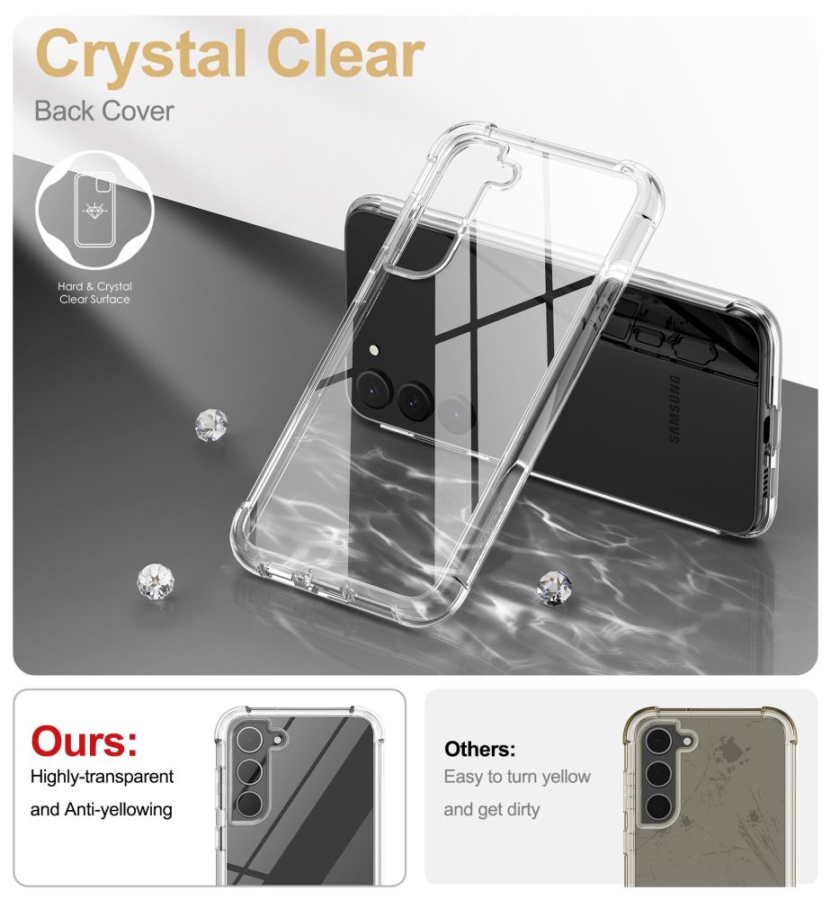 Tech-Protect Kevlar-etui til Samsung Galaxy S23+ - Transparent