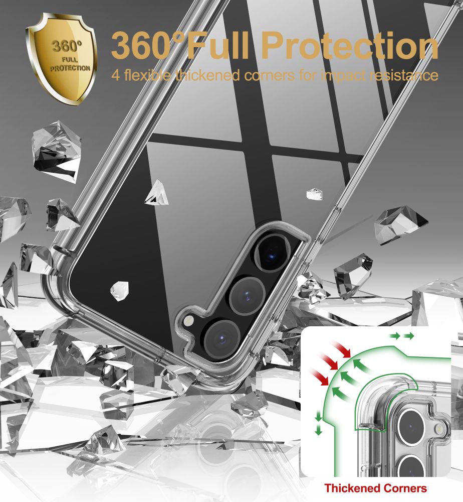 Tech-Protect Kevlar-etui til Samsung Galaxy S23+ - Transparent