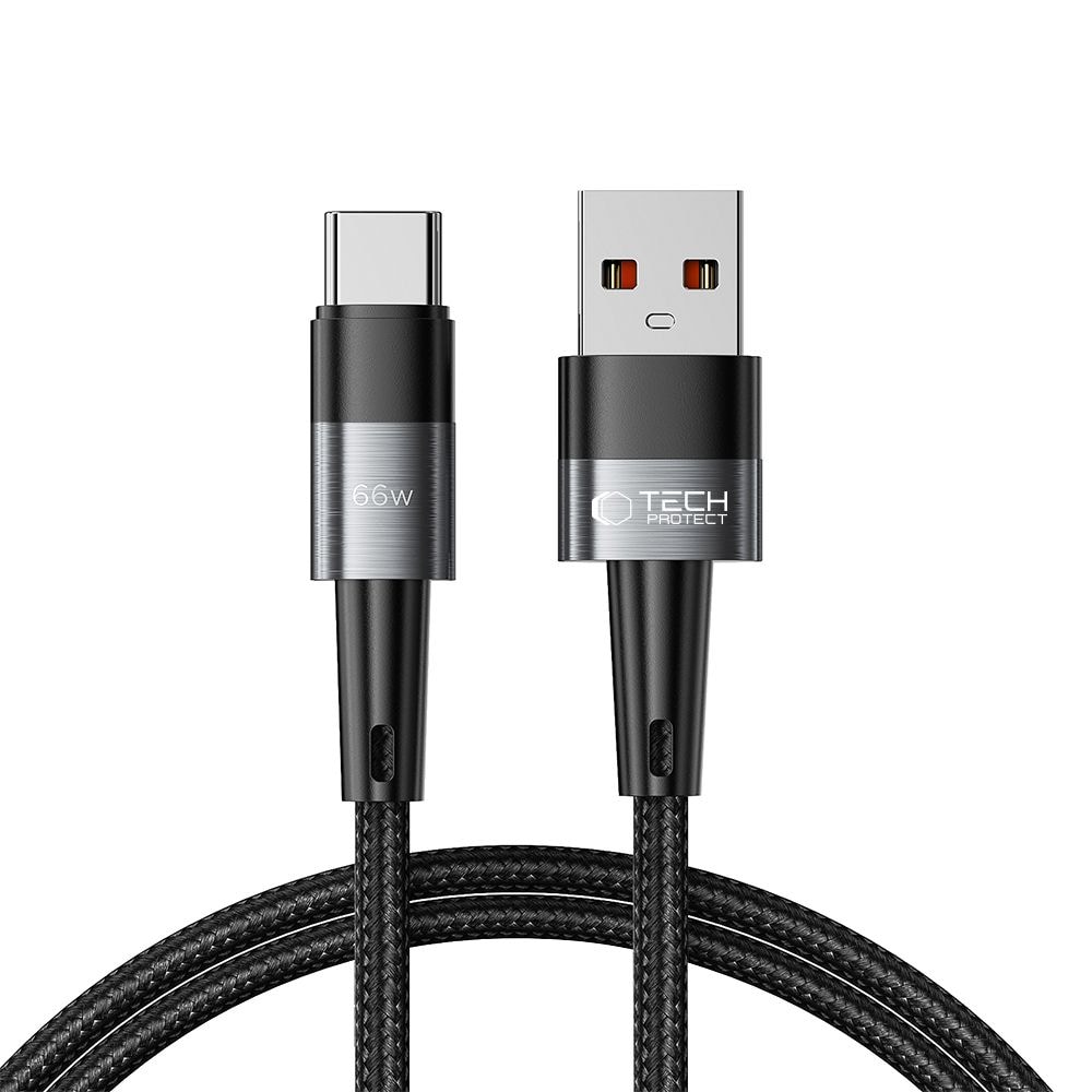 Tech-Protect UltraBoost USB-C / USB-C-kabel 66W 6A 1m - Grå