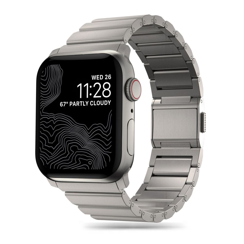 Tech-Protect SteelBand för Apple Watch 4-9, SE, Ultra 1/2 (42/44/45/49 mm) - titan