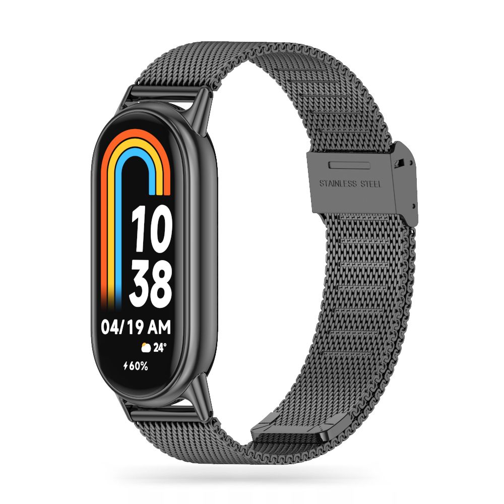 Tech-Protect MilaneseBand Rem för Xiaomi Smart Band 8 / 8 NFC - Svart