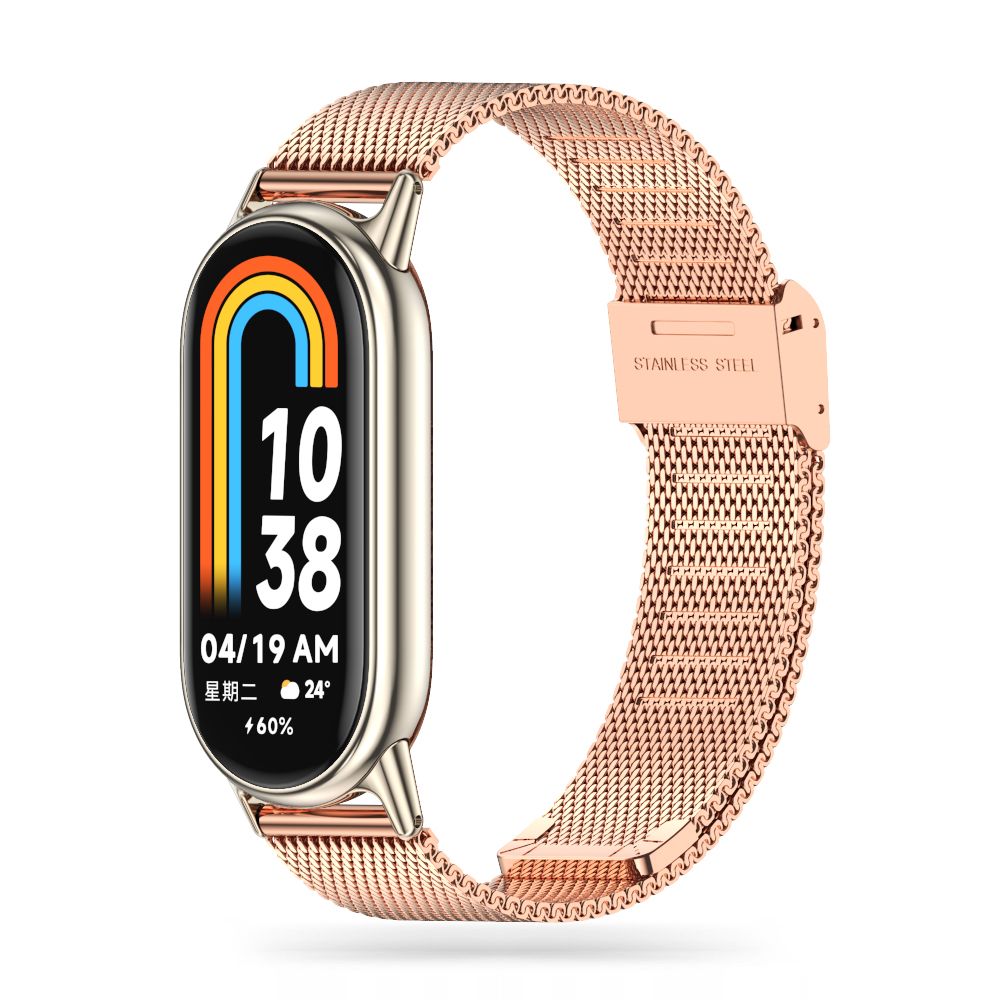 Tech-Protect MilaneseBand Rem för Xiaomi Smart Band 8 / 8 NFC - Rosa