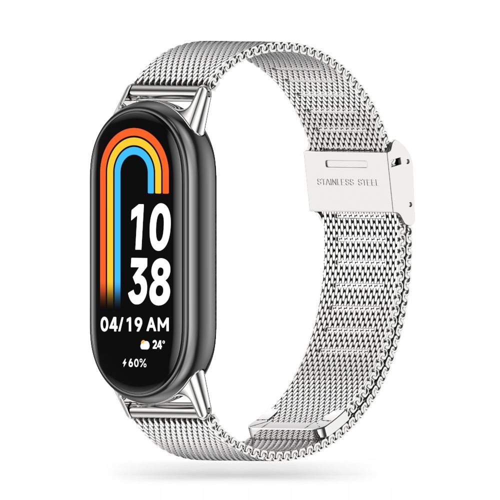 Tech-Protect MilaneseBand Rem för Xiaomi Smart Band 8 / 8 NFC - Silver