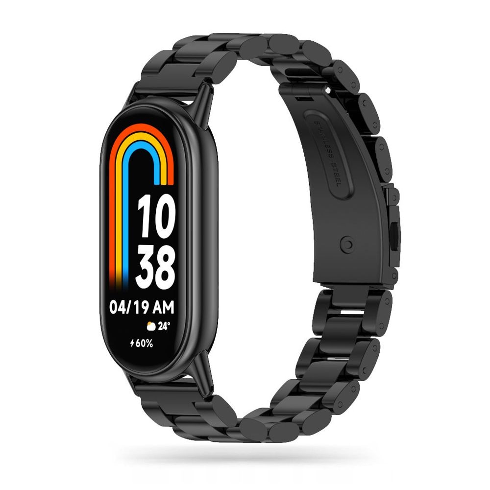 Tech-Protect rostfritt armband för Xiaomi Smart Band 8 / 8 NFC - Svart