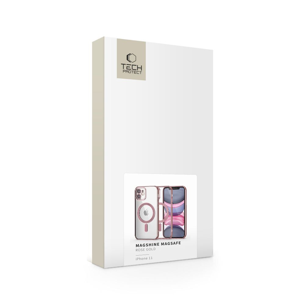 Tech-Protect MagShine Line MagSafe iPhone 11-etui - Pink