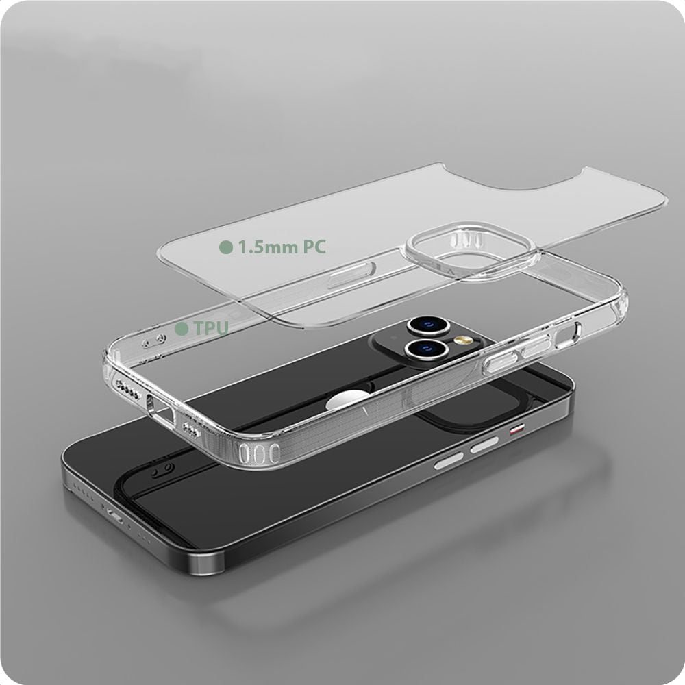 Tech-Protect FlexAir Hybrid iPhone 15-kuffert - klar
