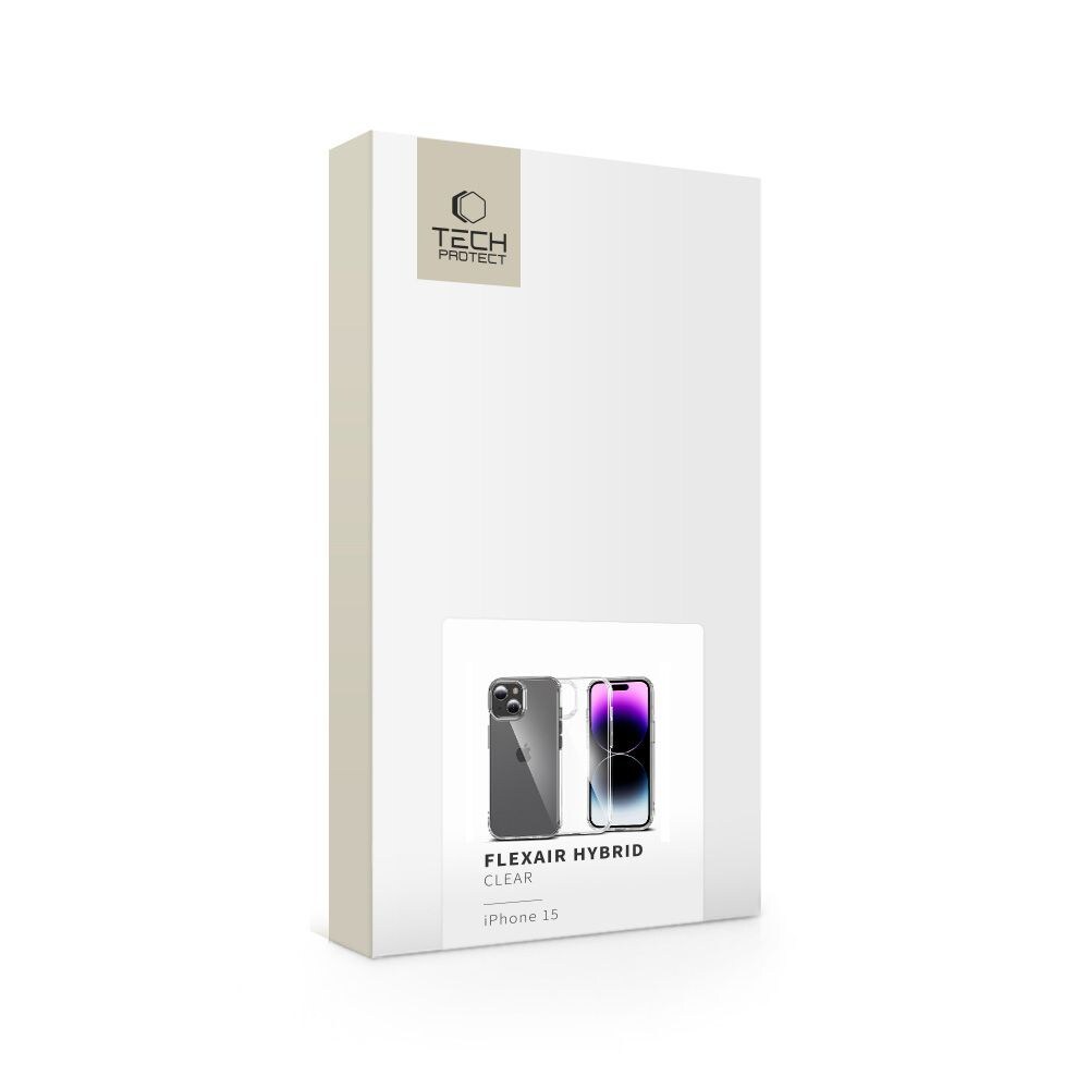 Tech-Protect FlexAir Hybrid iPhone 15-kuffert - klar