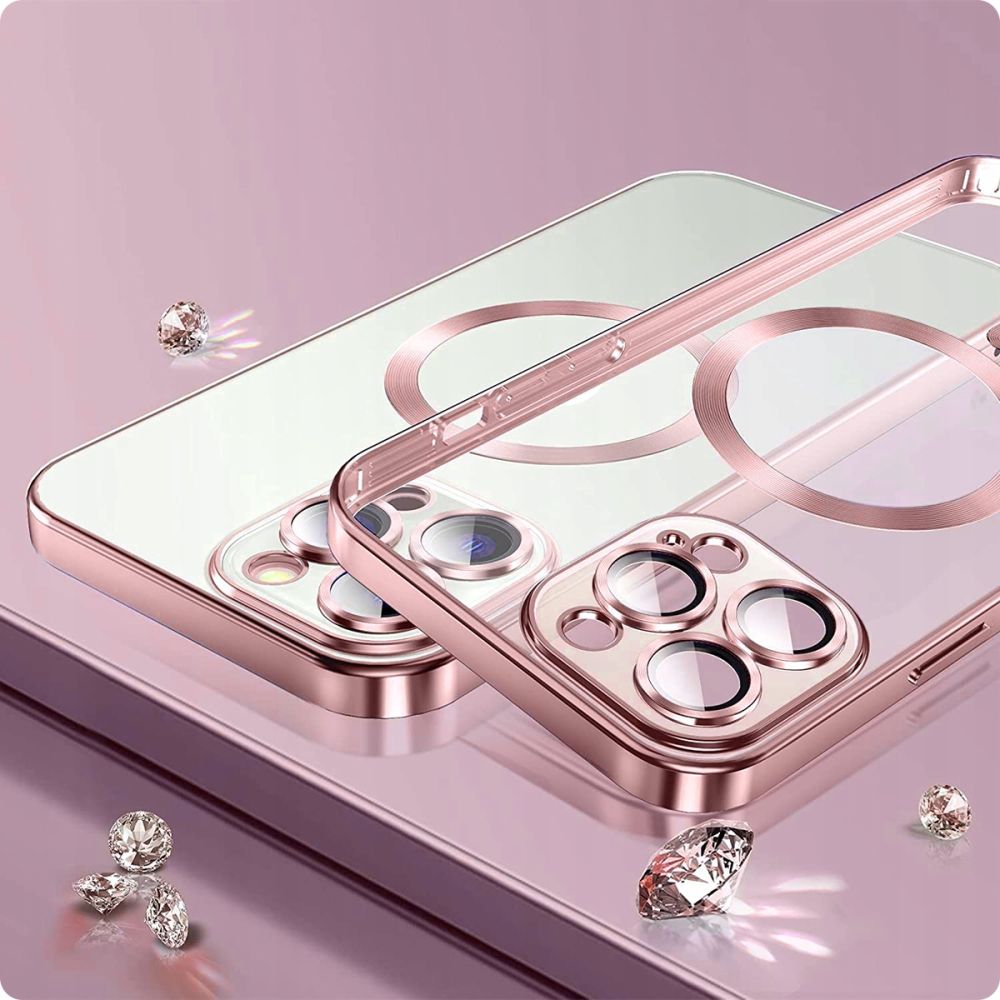 Tech-Protect MagShine Line MagSafe iPhone 14 Pro-etui - Lilla