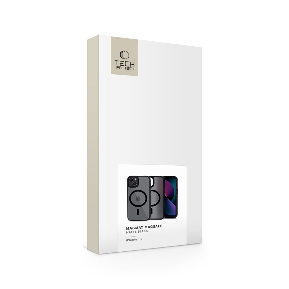 Tech-Protect MagMat MagSafe iPhone 13-etui - mat sort