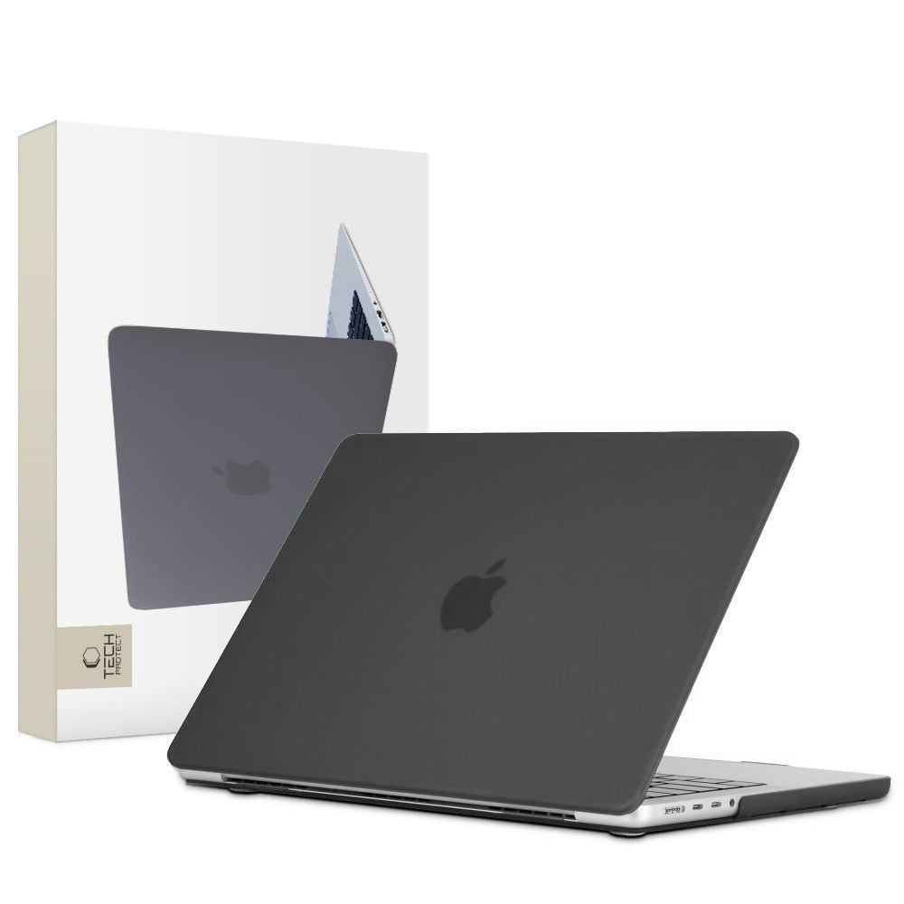 Tech-Protect SmartShell-fodral för MacBook Pro 16" M1 / M2 / M3 2021-2023 - matt svart