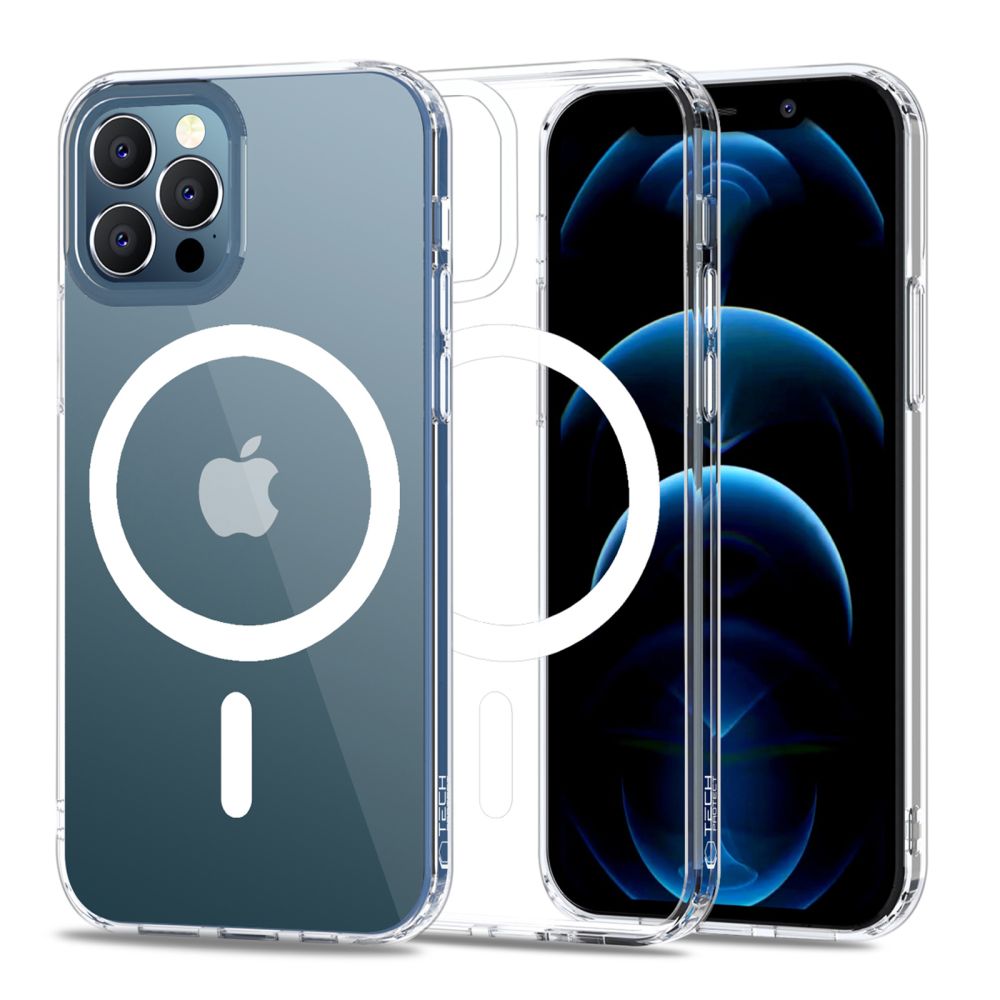 Tech-Protect MagMat MagSafe-fodral för iPhone 12 / 12 Pro - Klar