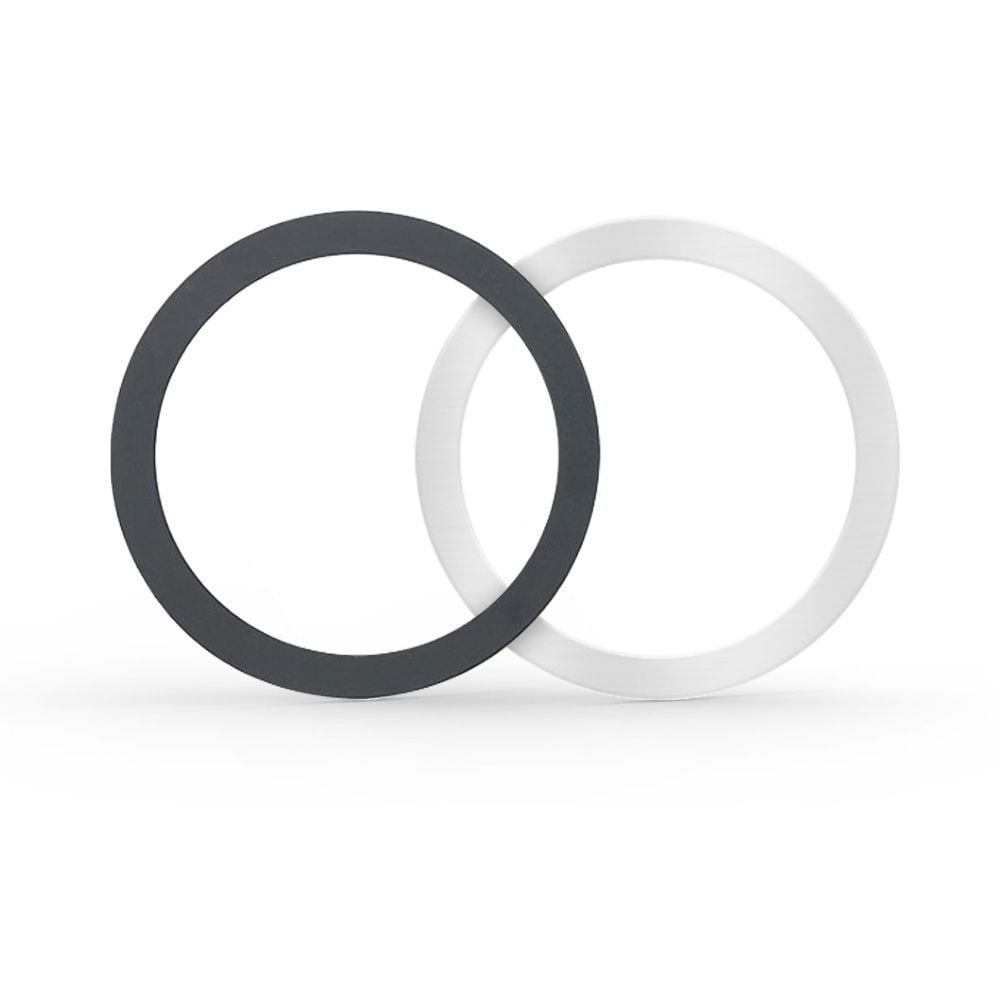 Tech-Protect MagMat MagSafe magnetisk ring universal - sort/sølv (2 stk.)