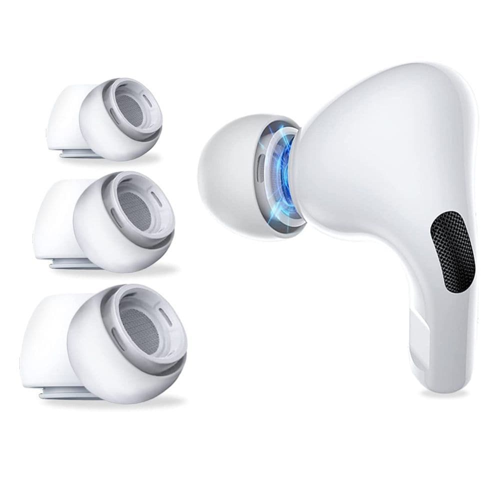 Tech-Protect öronproppar för AirPods Pro 1 / 2 i storlekarna S / M / L - vit (3 st.)