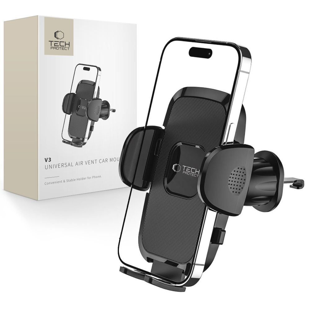 Tech-Protect V3 biltelefonhållare för luftventil - svart
