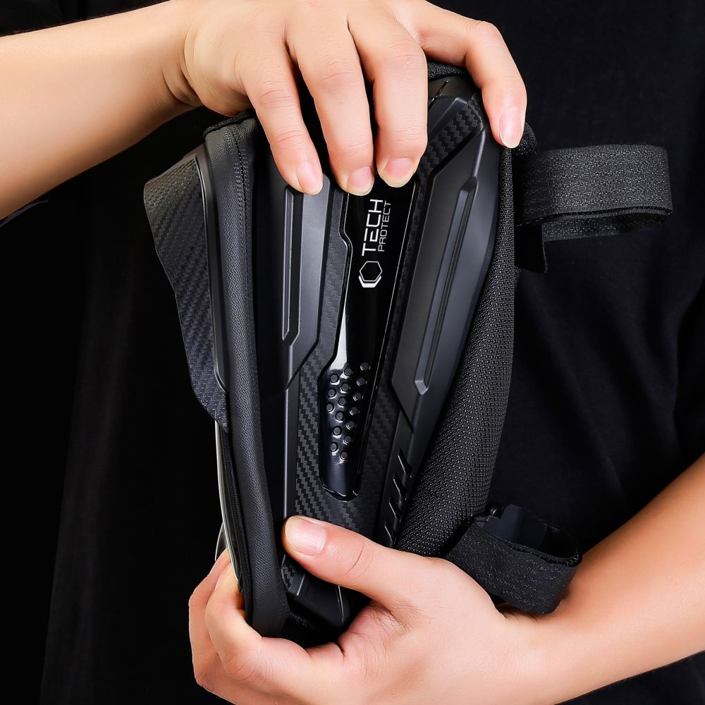Tech-Protect V2 sykkelveske med plass til telefon 1,2 l - svart