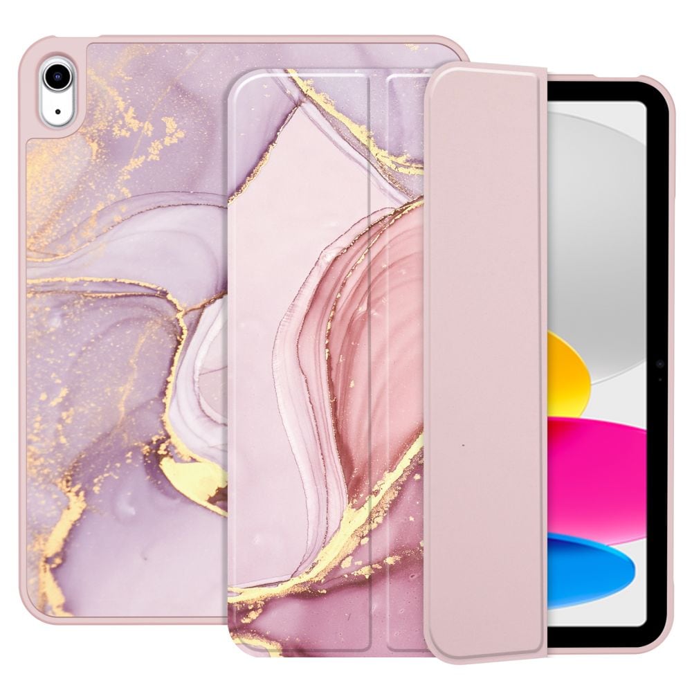 Tech-Protect SC Pen Case til iPad 10,9" 2022 - Pink Marble