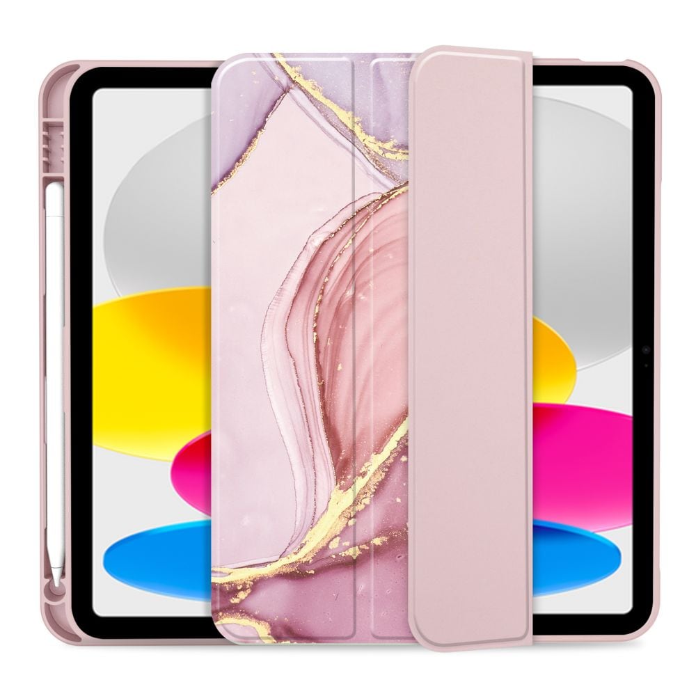 Tech-Protect SC Pen Case til iPad 10,9" 2022 - Pink Marble