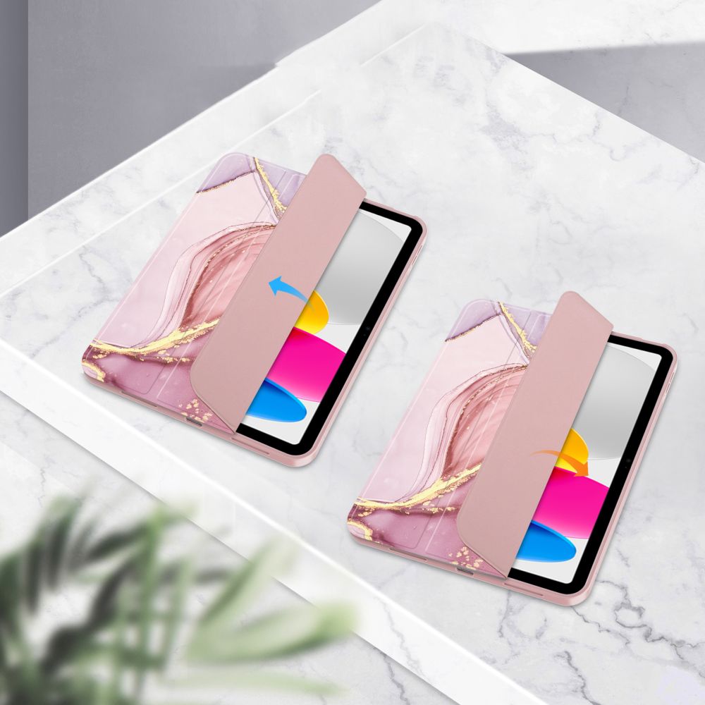 Tech-Protect SC Pen Case til iPad 10,9" 2022 - Pink Marble