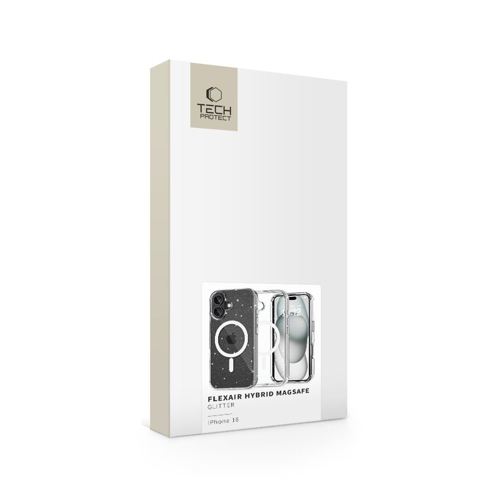 Tech-Protect FlexAir Hybrid MagSafe iPhone 16-etui - Klar