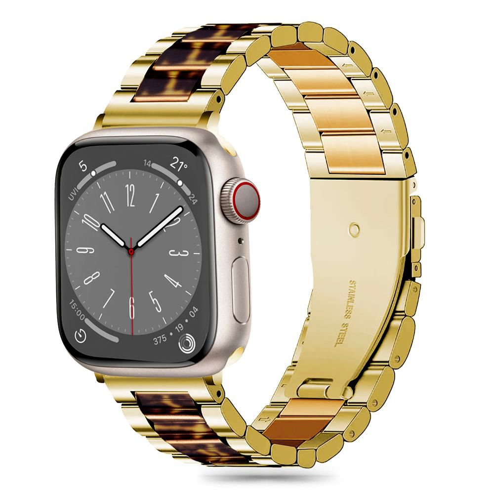 Tech-Protect Modern Apple Klockarmband 4 / 5 / 6 / 7 / 8 / 9 / SE (38 / 40 / 41 mm) - Guld / Leopard