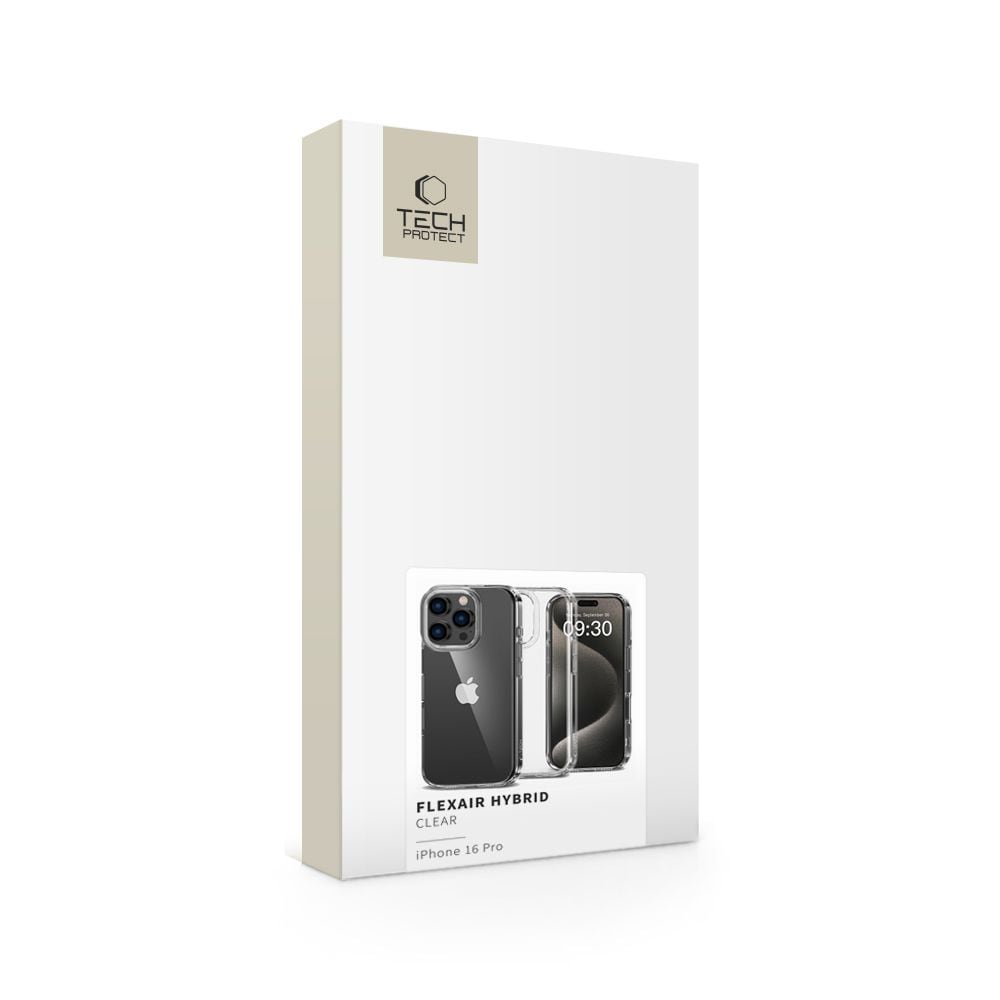 Tech-Protect FlexAir Hybrid-etui til iPhone 16 Pro - Klar