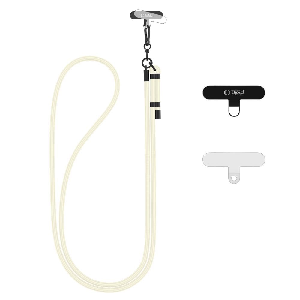 Tech-Protect C1S Rope Crossbody Strap Koppel - Vit