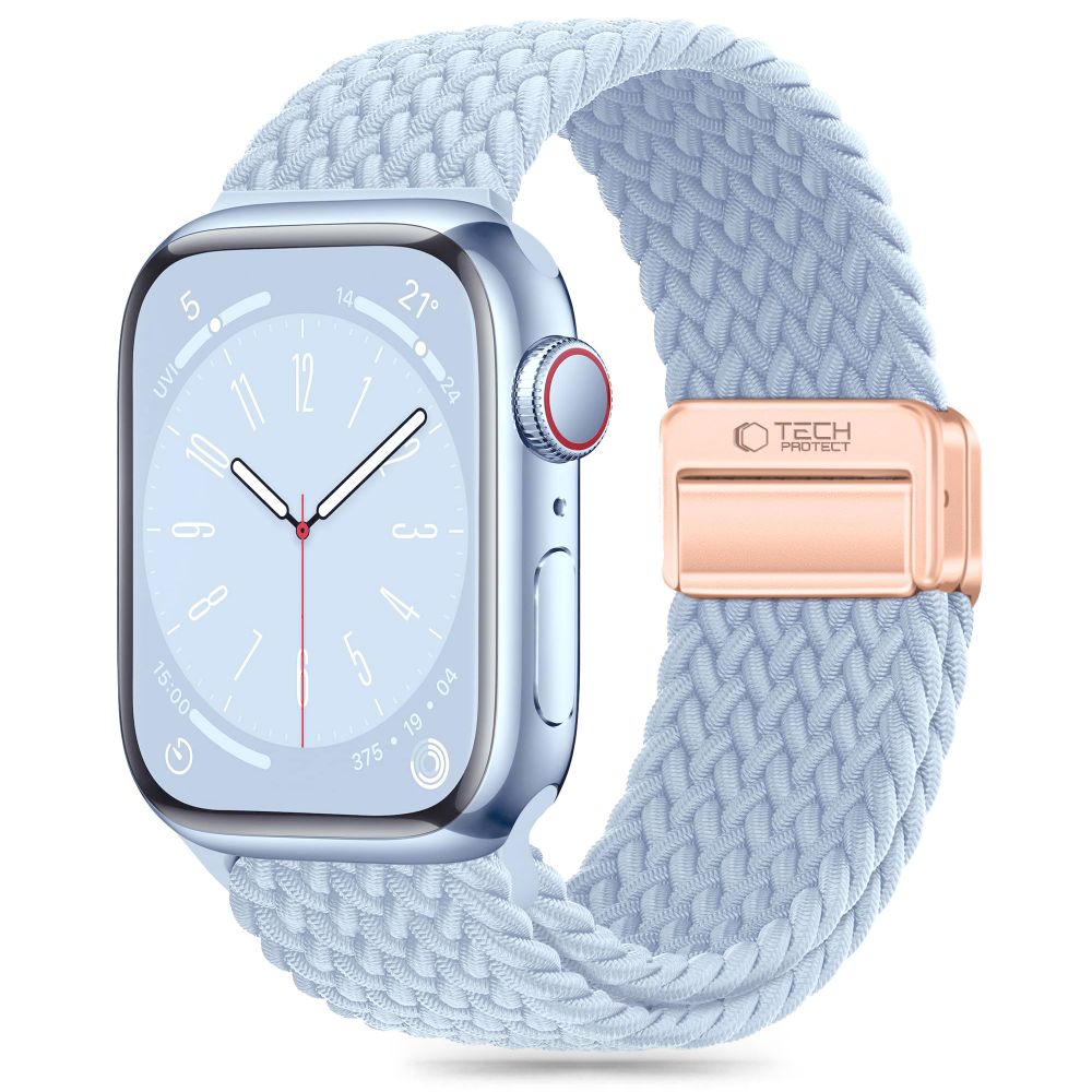 Tech-Protect Nylonmag Armband till Apple Watch 4 / 5 / 6 / 7 / 8 / 9 / SE (38 / 40 / 41 mm) - Blå