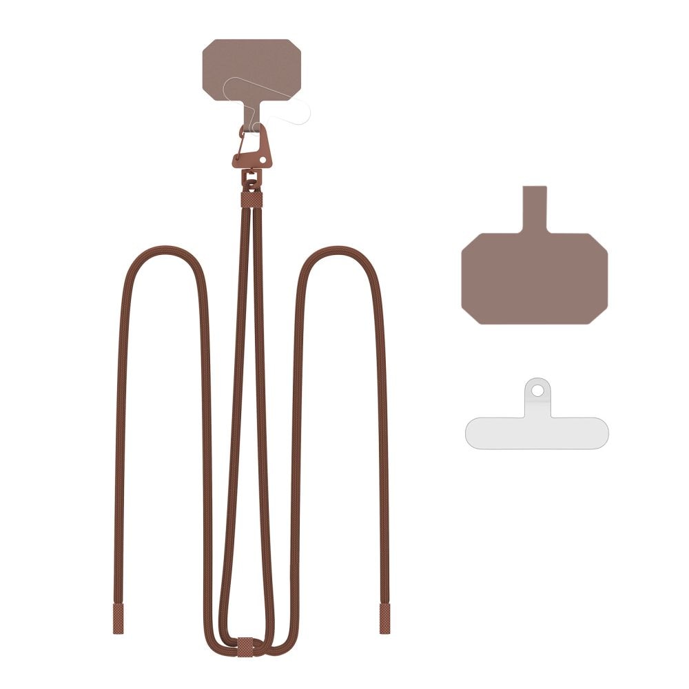 Tech-Protect C5S Rope Crossbody Strap Koppel - Brun