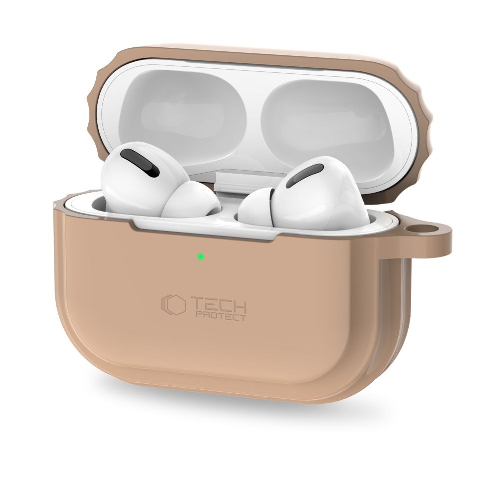 Tech-Protect Silicone Rope Case til Apple AirPods Pro 1/2 - Lysebrun