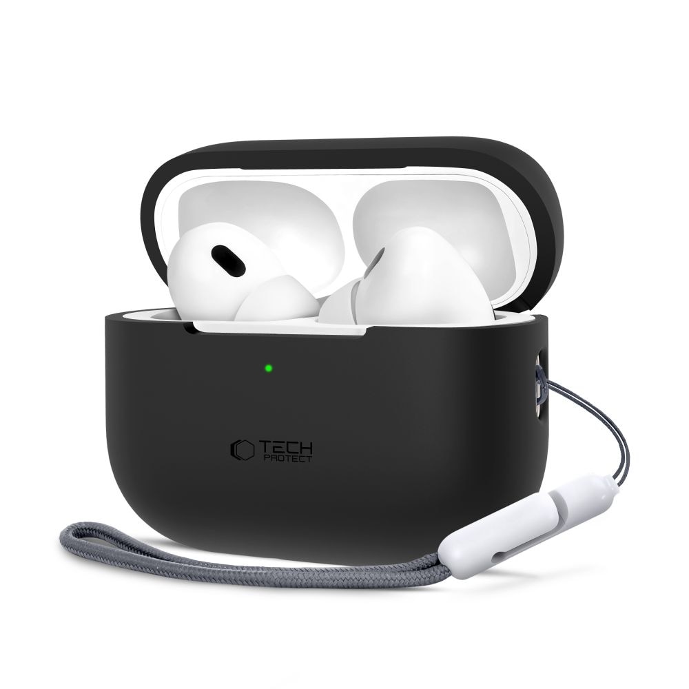 Tech-Protect silikonfodral för Apple AirPods Pro 1 / 2 - Svart
