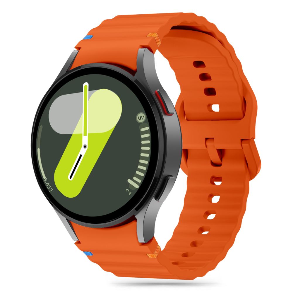 Tech-Protect silikon sportrem för Samsung Galaxy Watch 4 / 5 / 5 Pro / 6 / 7 / FE - Orange